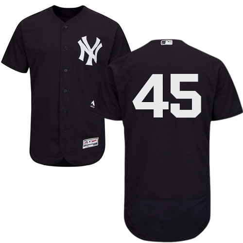 Yankees #45 Gerrit Cole Navy Blue Flexbase Authentic Collection Stitched MLB Jersey