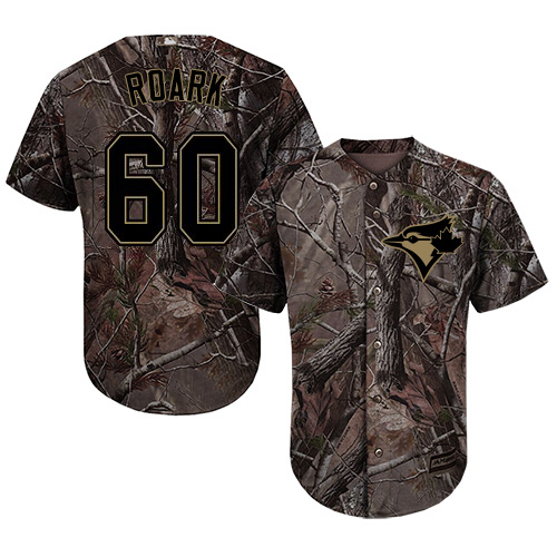 Blue Jays #60 Tanner Roark Camo Realtree Collection Cool Base Stitched MLB Jersey