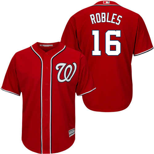 Nationals #16 Victor Robles Red New Cool Base Stitched MLB Jersey Nationals #16 Victor Robles Red New Cool Base Stitched MLB Jersey