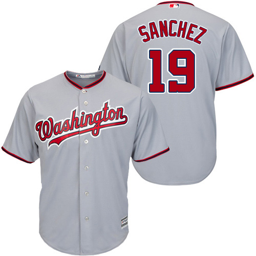 Nationals #19 Anibal Sanchez Grey New Cool Base Stitched MLB Jersey