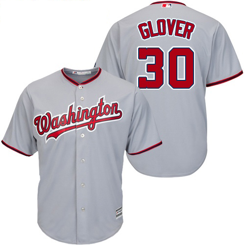 Nationals #30 Koda Glover Grey New Cool Base Stitched MLB Jersey