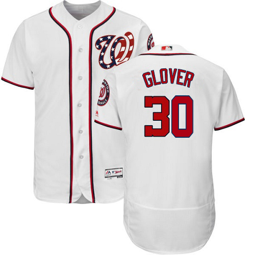 Nationals #30 Koda Glover White Flexbase Authentic Collection Stitched MLB Jersey Nationals #30 Koda Glover White Flexbase Authentic Collection Stitched MLB Jersey