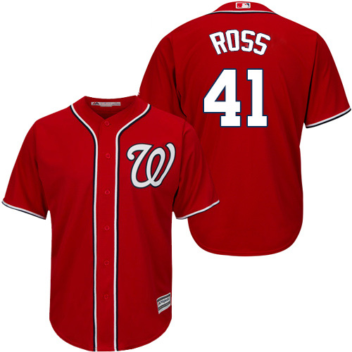 Nationals #41 Joe Ross Red New Cool Base Stitched MLB Jersey