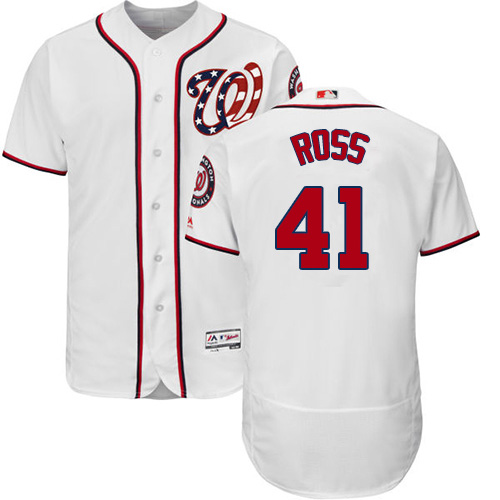 Nationals #41 Joe Ross White Flexbase Authentic Collection Stitched MLB Jersey