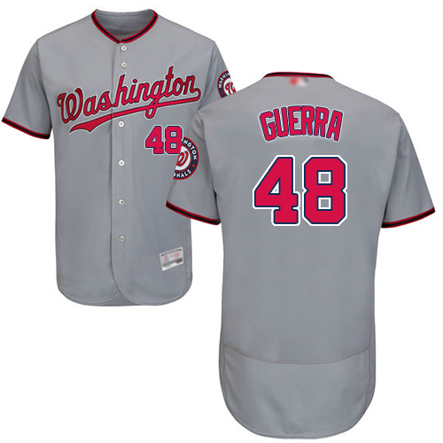 Nationals #48 Javy Guerra Grey Flexbase Authentic Collection Stitched MLB Jersey