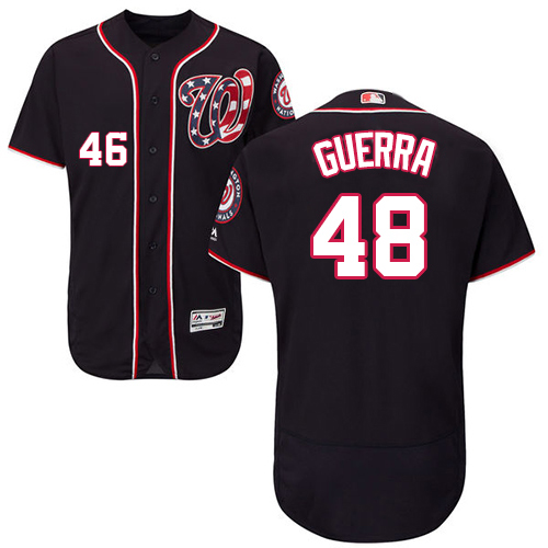 Nationals #48 Javy Guerra Navy Blue Flexbase Authentic Collection Stitched MLB Jersey