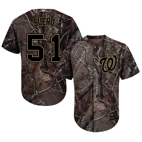 Nationals #51 Wander Suero Camo Realtree Collection Cool Base Stitched MLB Jersey Nationals #51 Wander Suero Camo Realtree Collection Cool Base Stitched MLB Jersey