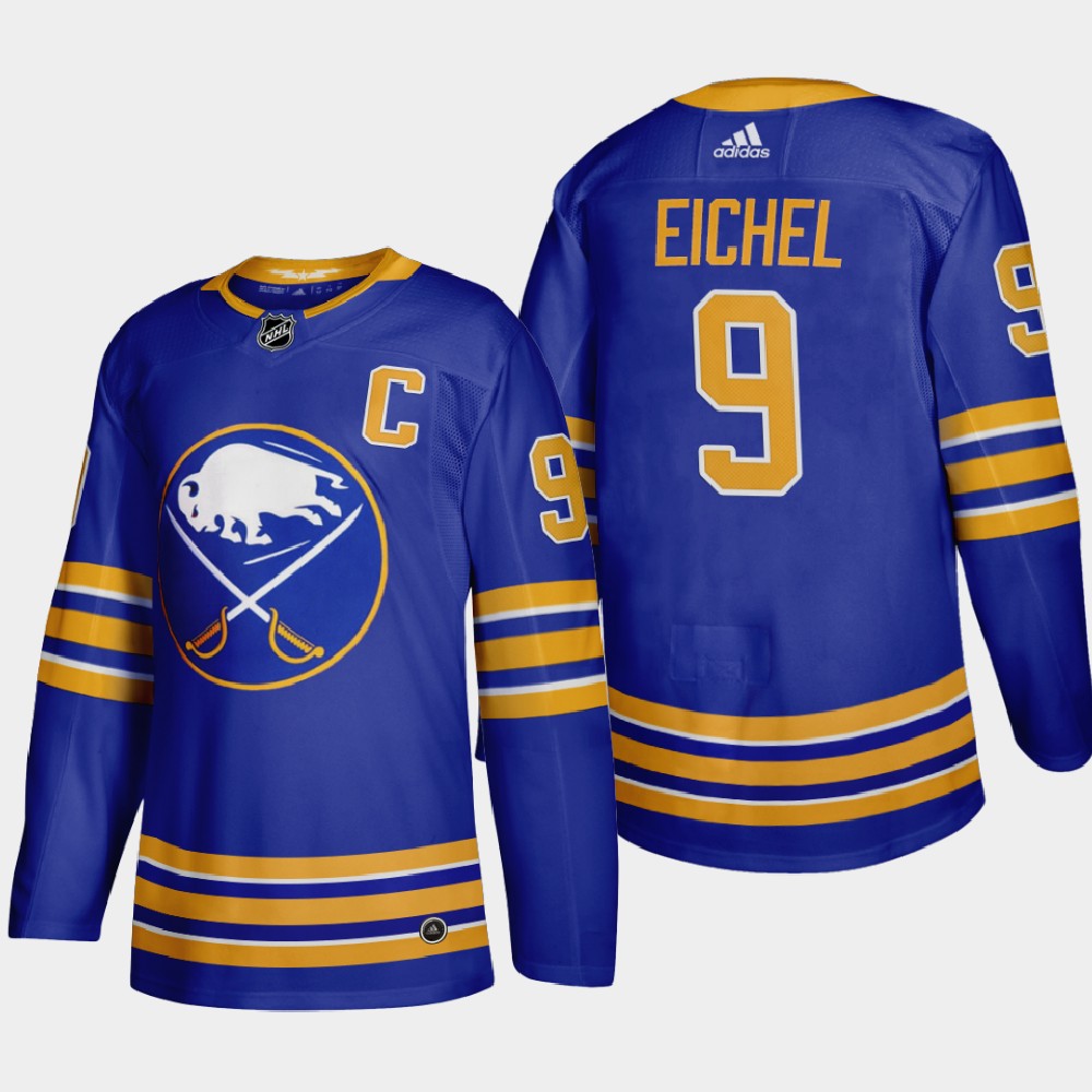 Buffalo Sabres #9 Jack Eichel Men's Adidas 2020-21 Home Authentic Player Stitched NHL Jersey Royal Blue
