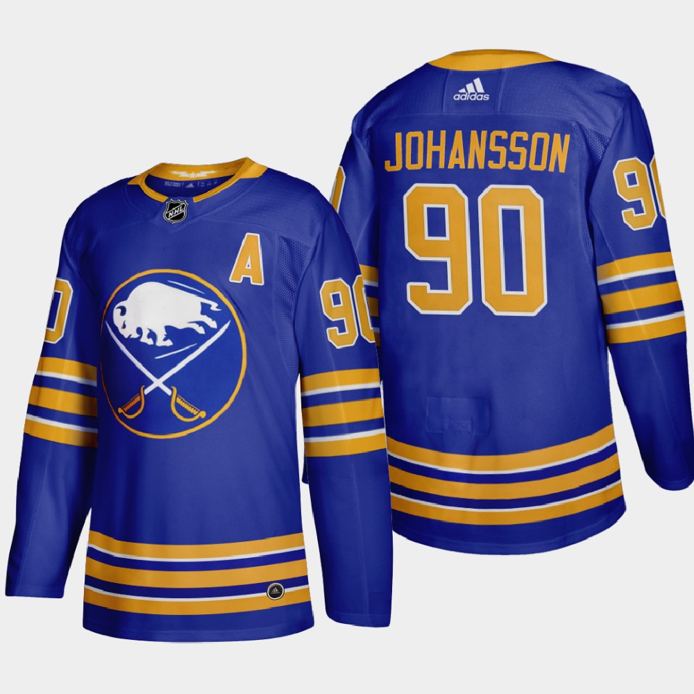 Buffalo Sabres #90 Marcus Johansson Men's Adidas 2020-21 Home Authentic Player Stitched NHL Jersey Royal Blue
