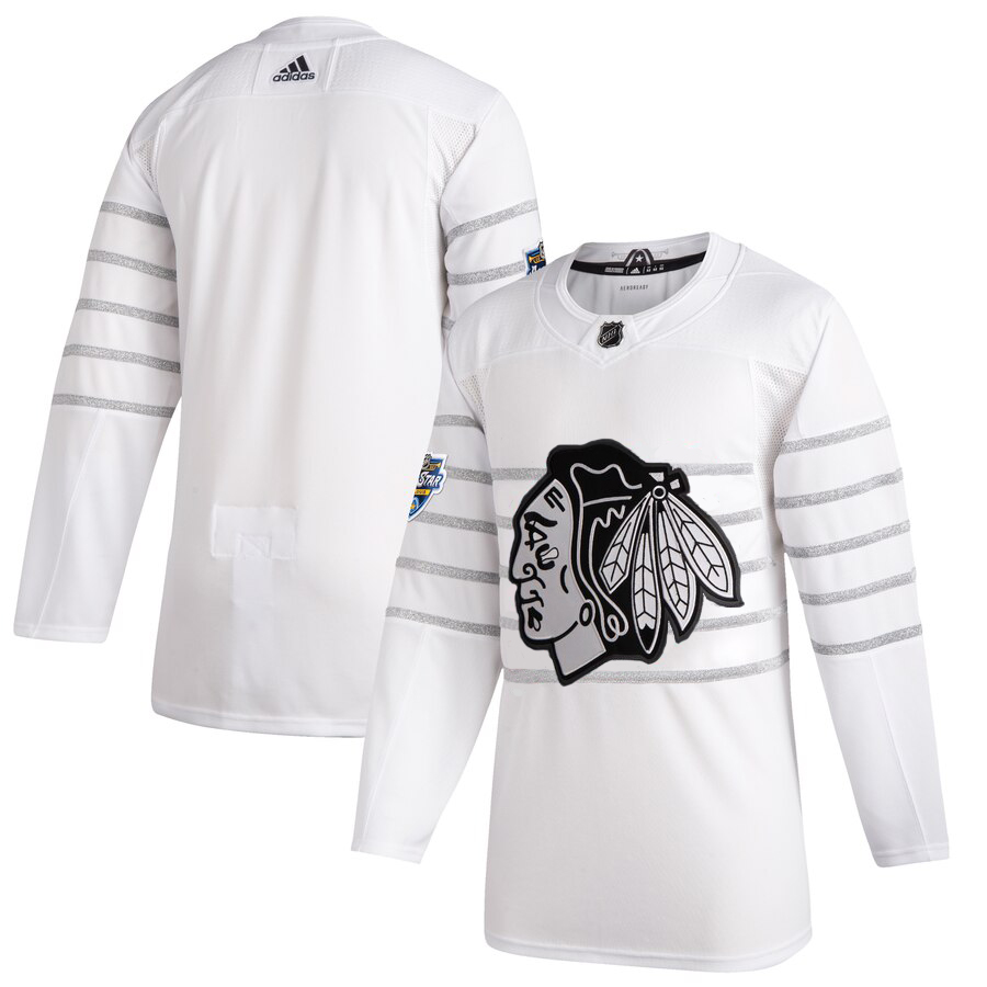 Men's Chicago Blackhawks Adidas White 2020 NHL All-Star Game Authentic Jersey