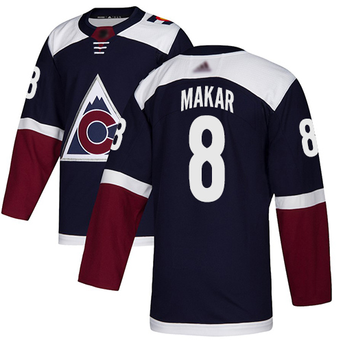 Adidas Avalanche #8 Cale Makar Navy Alternate Authentic Stitched NHL Jersey