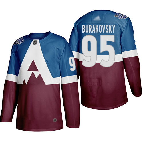 Adidas Colorado Avalanche #95 Andre Burakovsky Men's 2020 Stadium Series Burgundy Stitched NHL Jersey