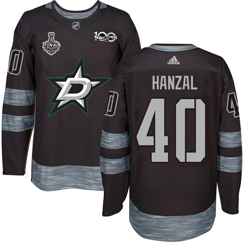 Adidas Stars #40 Martin Hanzal Black 1917-2017 100th Anniversary 2020 Stanley Cup Final Stitched NHL Jersey