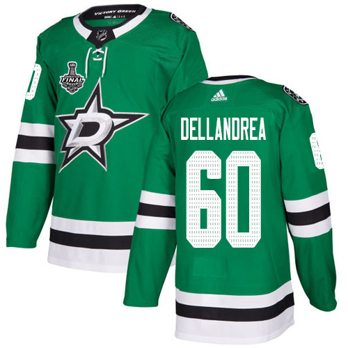 Adidas Stars #60 Ty Dellandrea Green Home Authentic 2020 Stanley Cup Final Stitched NHL Jersey