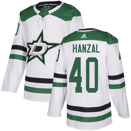 Adidas Stars #40 Martin Hanzal White Road Authentic Stitched NHL Jersey