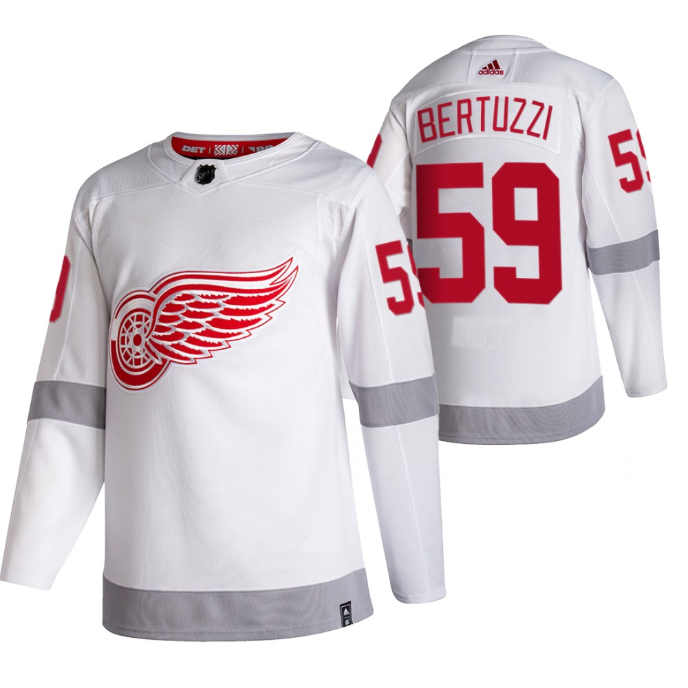 Detroit Red Wings #59 Tyler Bertuzzi White Men's Adidas 2020-21 Reverse Retro Alternate NHL Jersey Detroit Red Wings #59 Tyler Bertuzzi White Men's Adidas 2020-21 Reverse Retro Alternate NHL Jersey