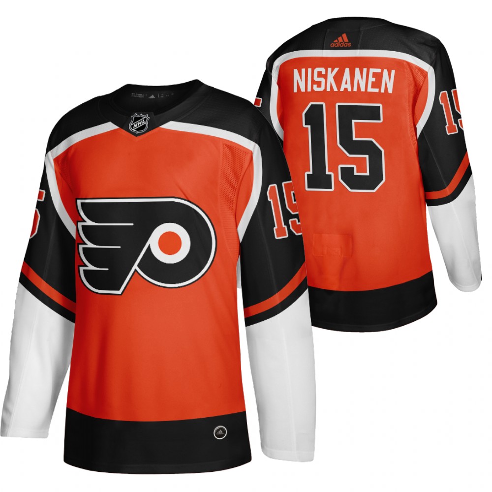 Philadelphia Flyers #15 Matt Niskanen Orange Men's Adidas 2020-21 Reverse Retro Alternate NHL Jersey