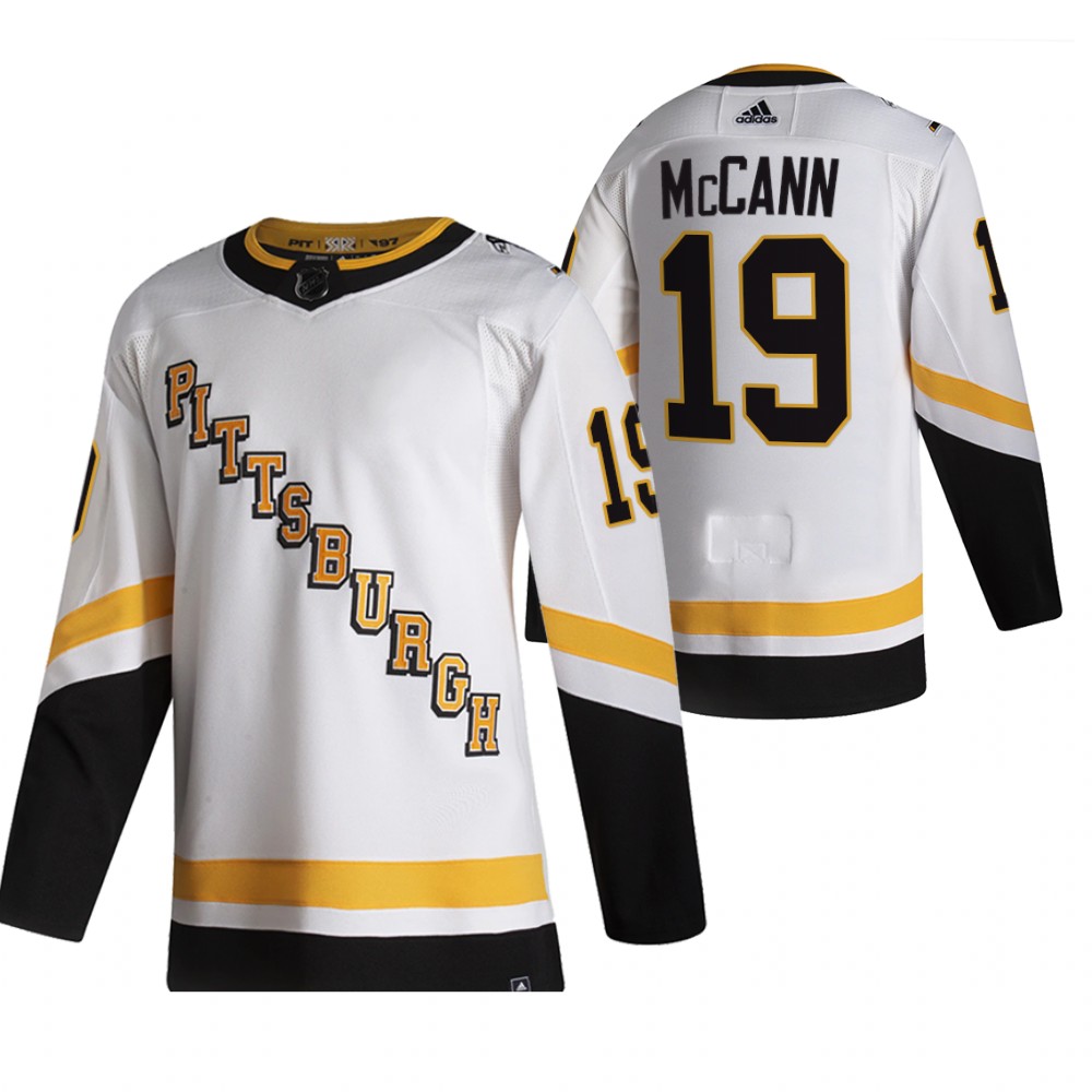 Pittsburgh Penguins #19 Jared McCann White Men's Adidas 2020-21 Alternate Authentic Player NHL Jersey Pittsburgh Penguins #19 Jared McCann White Men's Adidas 2020-21 Alternate Authentic Player NHL Jersey