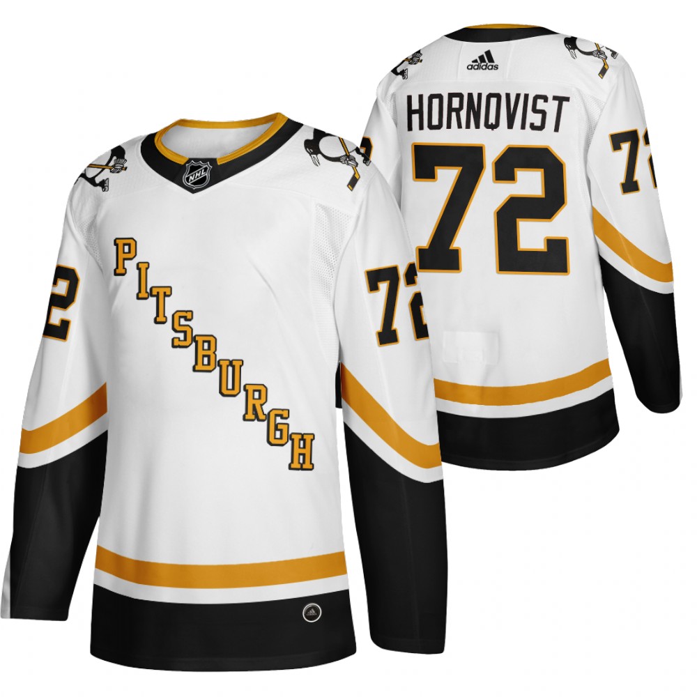 Pittsburgh Penguins #72 Patric Hornqvist White Men's Adidas 2020-21 Alternate Authentic Player NHL Jersey