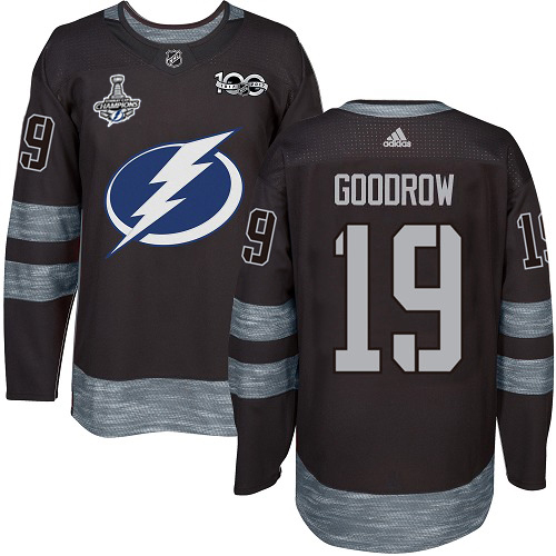 Adidas Lightning #19 Barclay Goodrow Black 1917-2017 100th Anniversary 2020 Stanley Cup Champions Stitched NHL Jersey