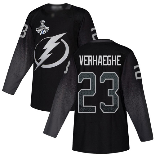 Adidas Lightning #23 Carter Verhaeghe Black Alternate Authentic 2020 Stanley Cup Champions Stitched NHL Jersey