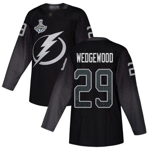 Adidas Lightning #29 Scott Wedgewood Black Alternate Authentic 2020 Stanley Cup Champions Stitched NHL Jersey