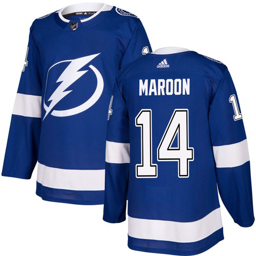 Adidas Lightning #14 Pat Maroon Blue Home Authentic Stitched NHL Jersey