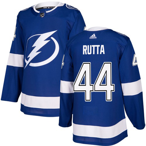 Adidas Lightning #44 Jan Rutta Blue Home Authentic Stitched NHL Jersey