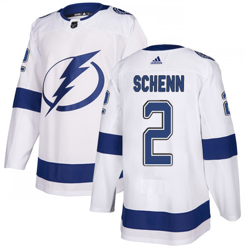 Adidas Lightning #2 Luke Schenn White Road Authentic Stitched NHL Jersey