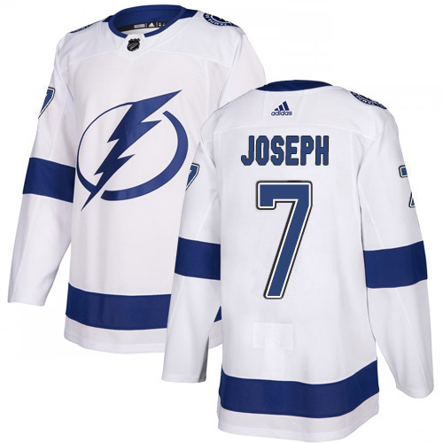 Adidas Lightning #7 Mathieu Joseph White Road Authentic Stitched NHL Jersey