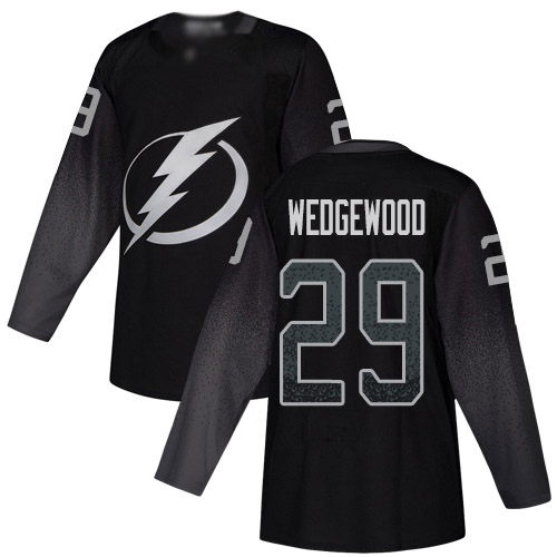Adidas Lightning #29 Scott Wedgewood Black Alternate Authentic Stitched NHL Jersey