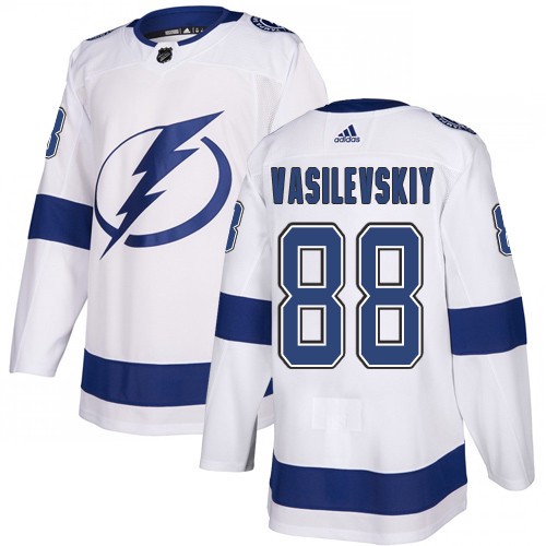 Adidas Lightning #88 Andrei Vasilevskiy White Road Authentic Stitched NHL Jersey