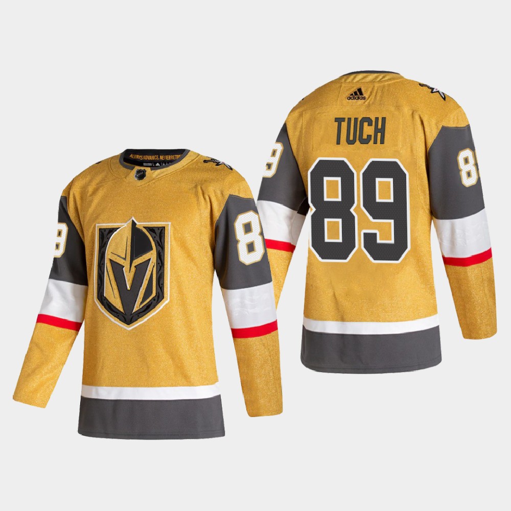 Vegas Golden Knights #89 Alex Tuch Men's Adidas 2020-21 Authentic Player Alternate Stitched NHL Jersey Gold