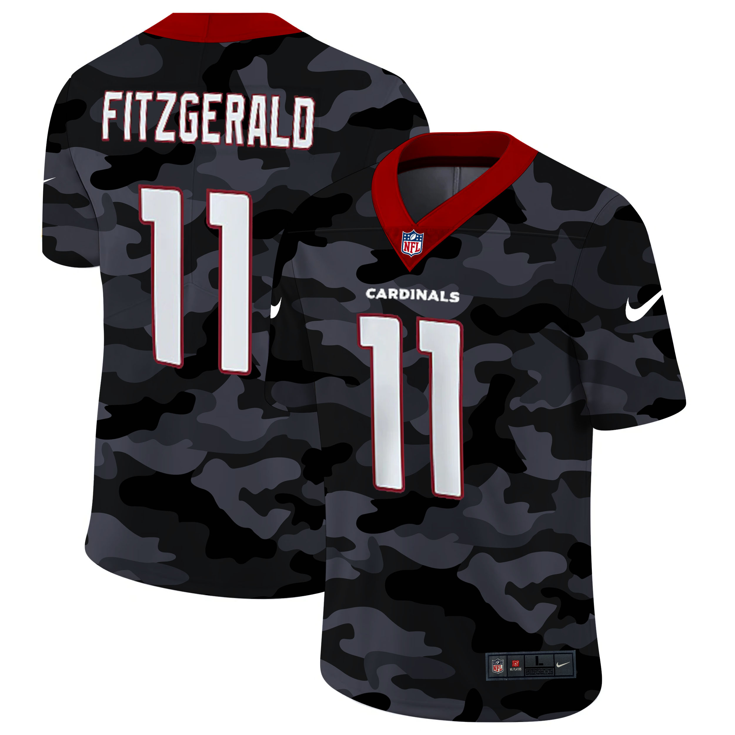 Arizona Cardinals #11 Larry Fitzgerald Men's Nike 2020 Black CAMO Vapor Untouchable Limited Stitched NFL Jersey