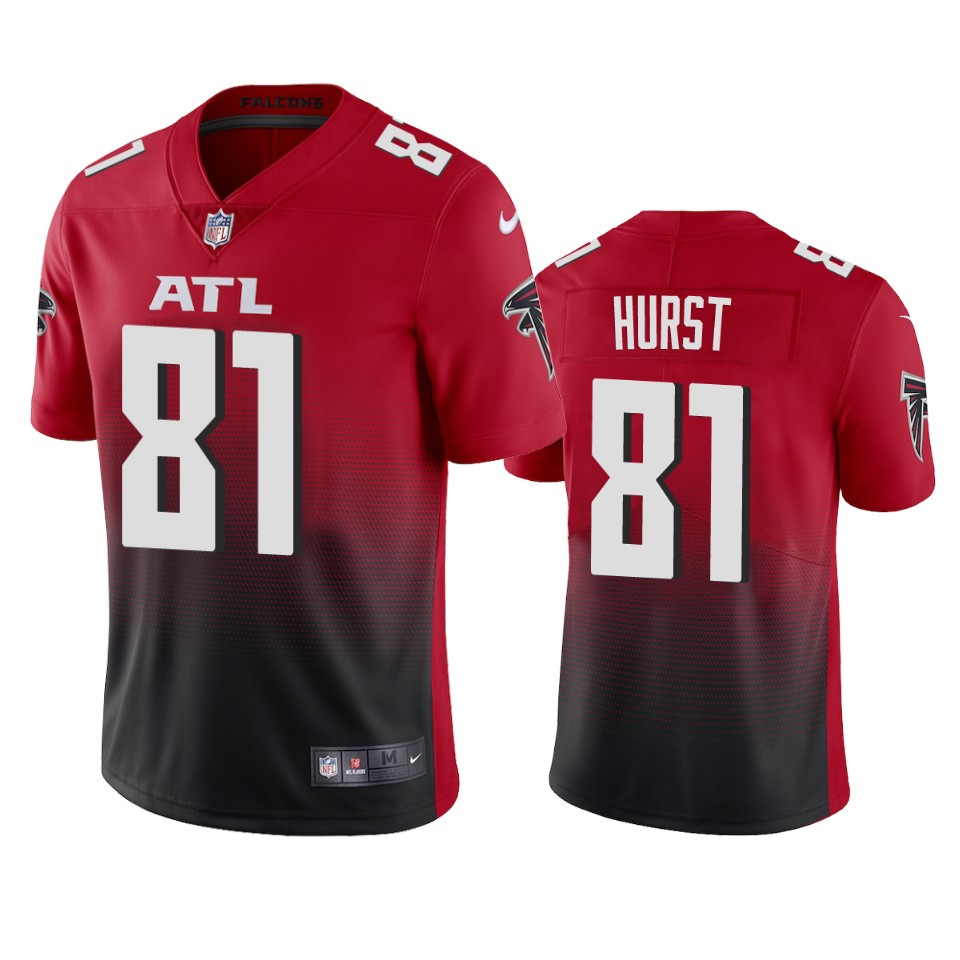 Atlanta Falcons #81 Hayden Hurst Men's Nike Red 2nd Alternate 2020 Vapor Untouchable Limited NFL Jersey