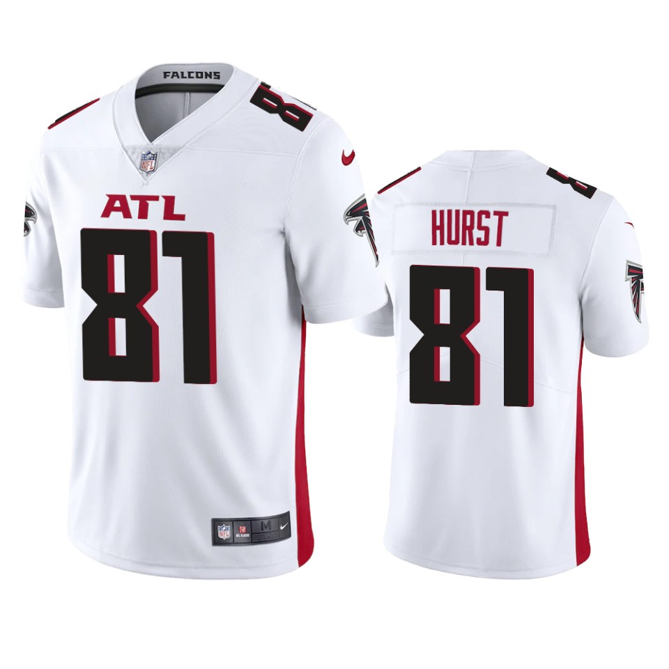 Atlanta Falcons #81 Hayden Hurst Men's Nike White 2020 Vapor Untouchable Limited NFL Jersey