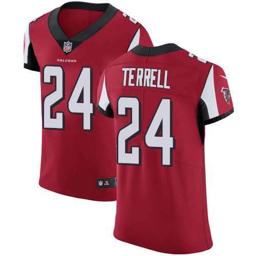 Nike Falcons #24 A.J. Terrell Red Team Color Men's Stitched NFL Vapor Untouchable Elite Jersey