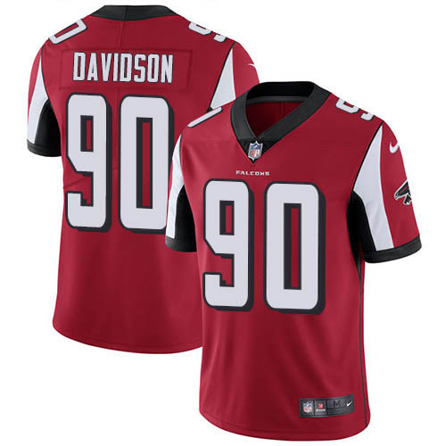 Nike Falcons #90 Marlon Davidson Red Team Color Men's Stitched NFL Vapor Untouchable Limited Jersey