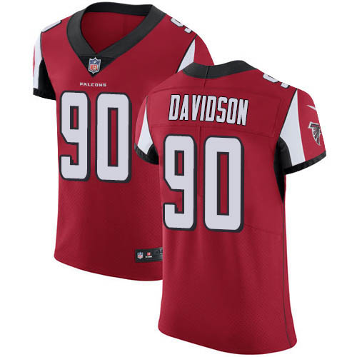 Nike Falcons #90 Marlon Davidson Red Team Color Men's Stitched NFL Vapor Untouchable Elite Jersey