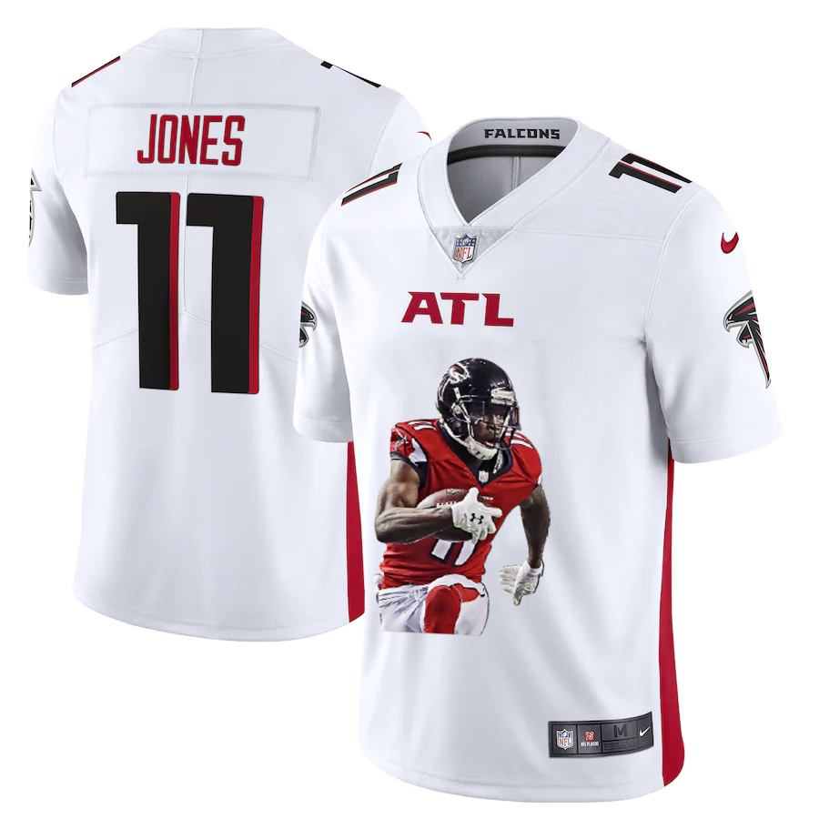 Atlanta Falcons #11 Julio Jones Men's Nike Player Signature Moves Vapor Limited NFL Jersey White