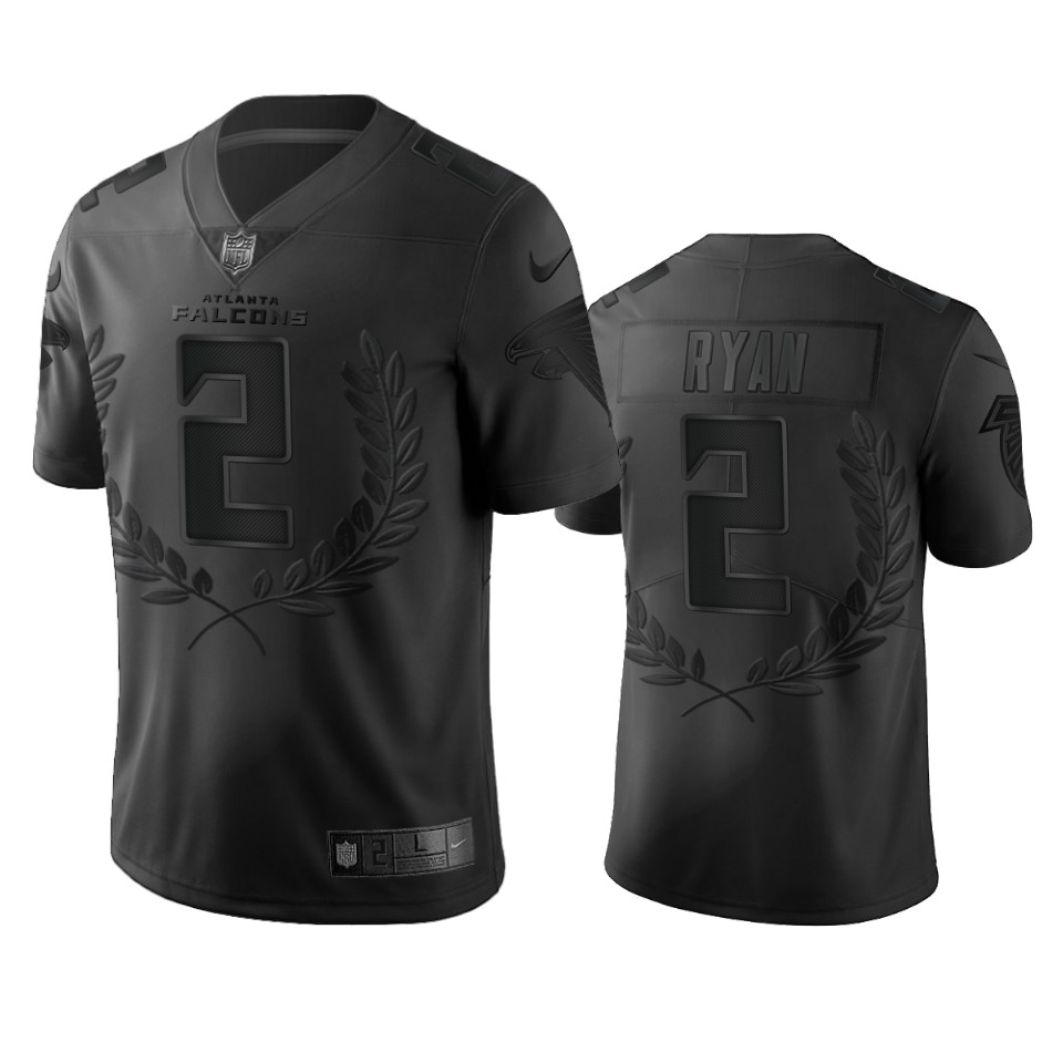Atlanta Falcons #2 Matt Ryan Men's Nike Black NFL MVP Limited Edition Jersey