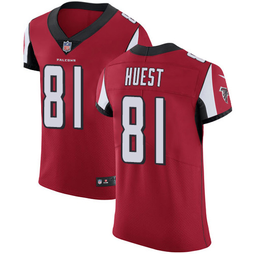 Nike Falcons #81 Hayden Hurst Red Team Color Men's Stitched NFL Vapor Untouchable Elite Jersey