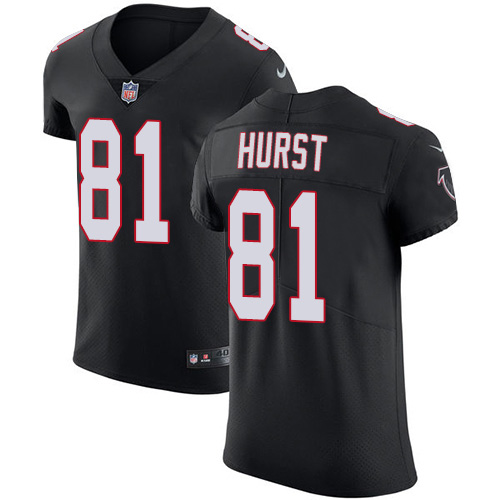 Nike Falcons #81 Hayden Hurst Black Alternate Men's Stitched NFL New Elite Jersey