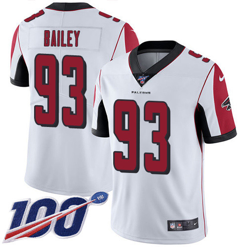 Nike Falcons #93 Allen Bailey White Men's Stitched NFL 100th Season Vapor Untouchable Limited Jersey