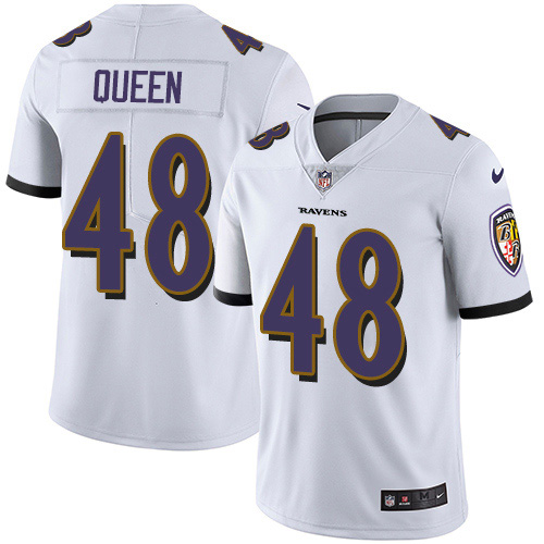 Nike Ravens #48 Patrick Queen White Men's Stitched NFL Vapor Untouchable Limited Jersey