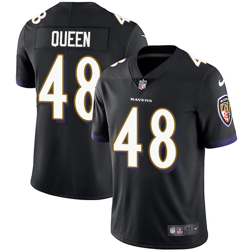 Nike Ravens #48 Patrick Queen Black Alternate Men's Stitched NFL Vapor Untouchable Limited Jersey