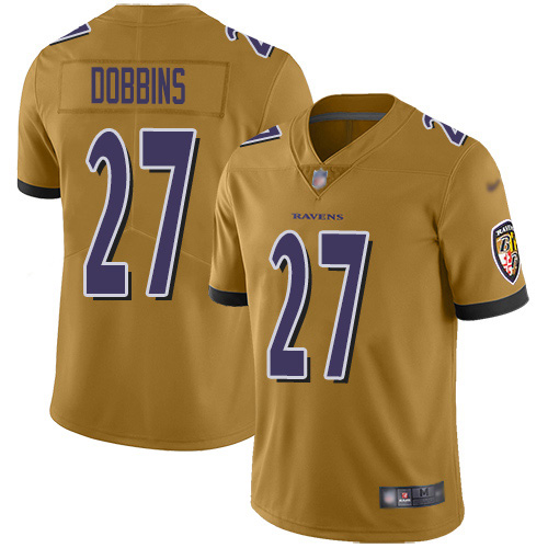 Nike Ravens #27 J.K. Dobbins Gold Men's Stitched NFL Limited Inverted Legend Jersey Nike Ravens #27 J.K. Dobbins Gold Men's Stitched NFL Limited Inverted Legend Jersey
