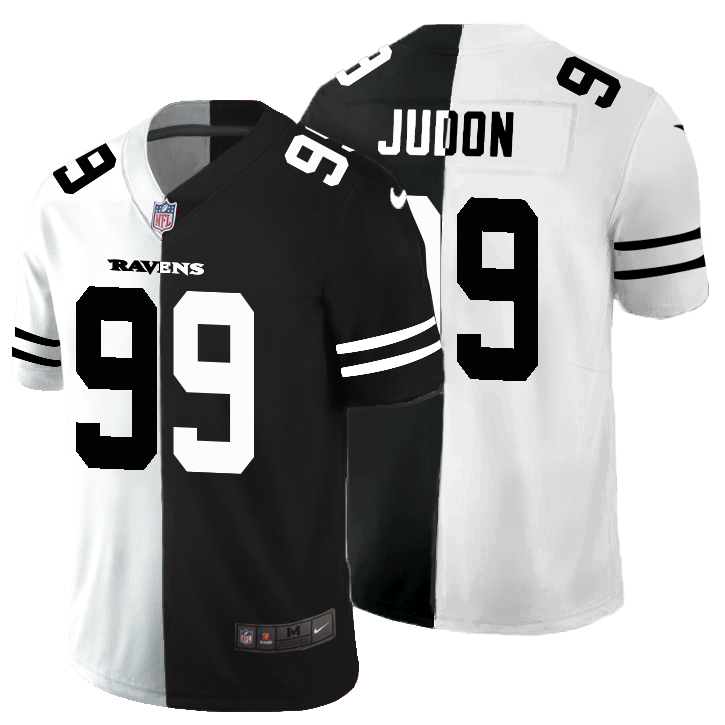 Baltimore Ravens #99 Matthew Judon Men's Black V White Peace Split Nike Vapor Untouchable Limited NFL Jersey