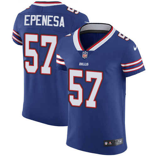 Nike Bills #57 A.J. Epenesas Royal Blue Team Color Men's Stitched NFL Vapor Untouchable Elite Jersey