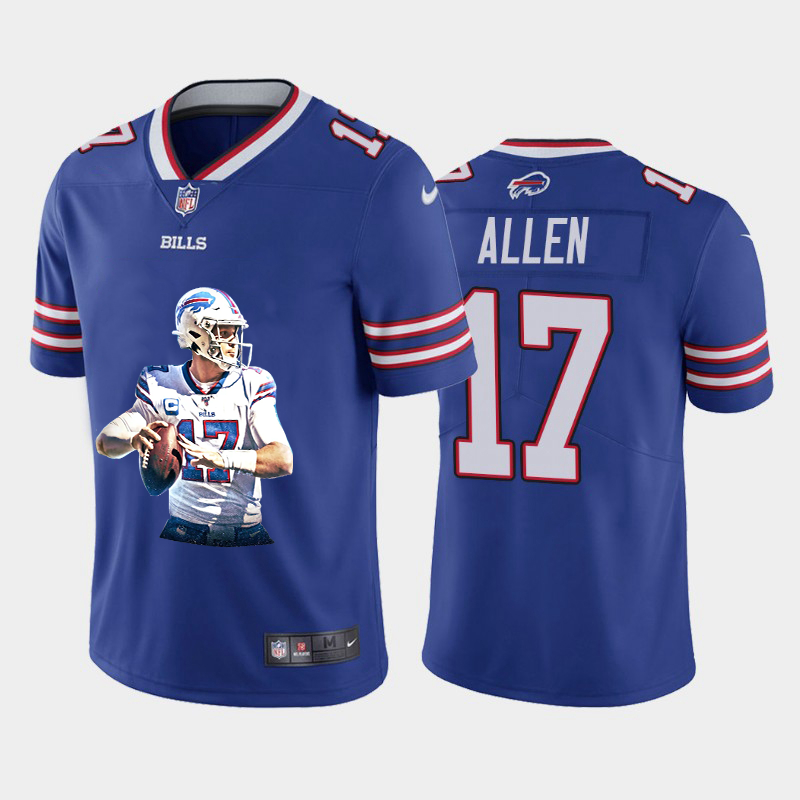 Buffalo Bills #17 Josh Allen Men's Nike Player Signature Moves Vapor Limited NFL Jersey Royal Blue